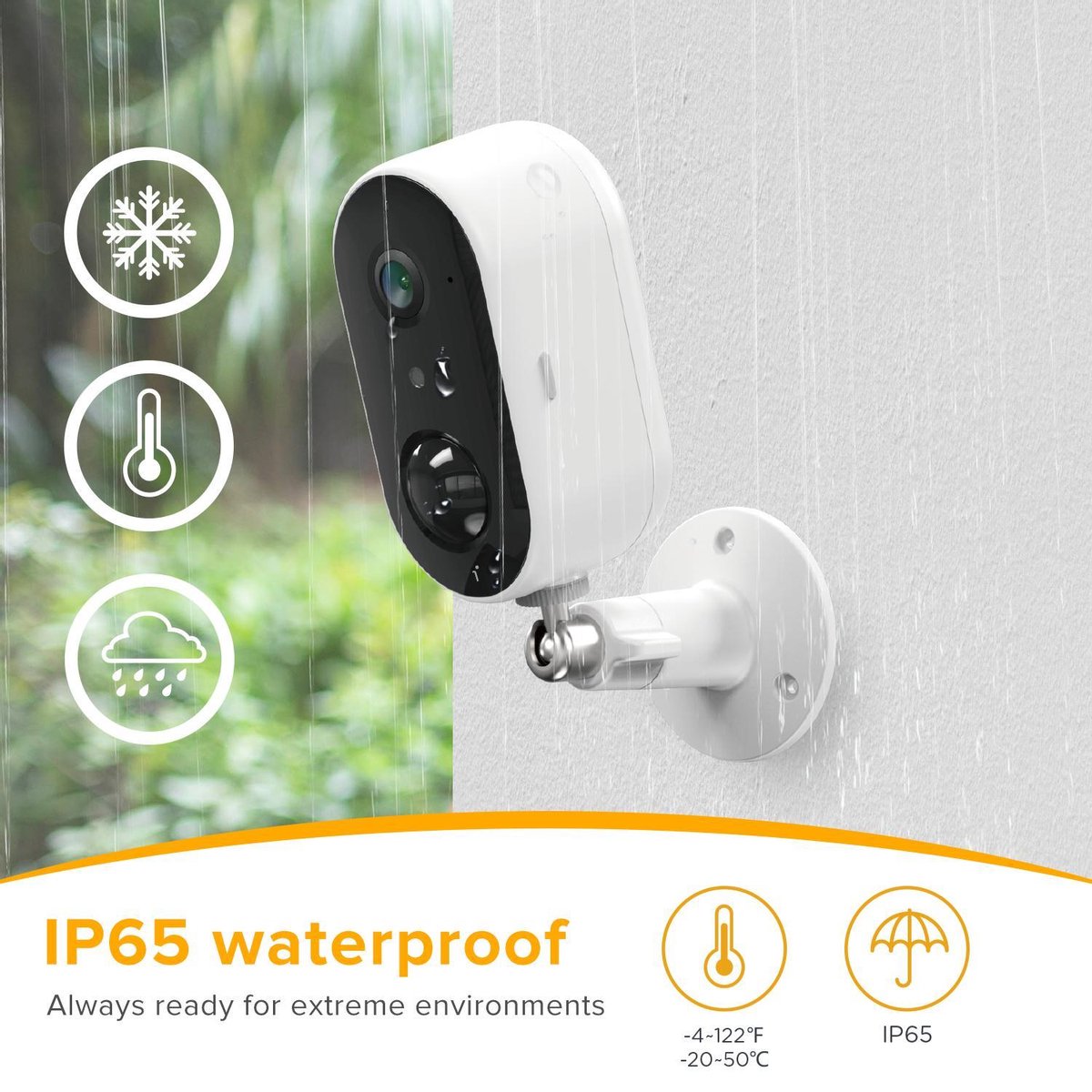 Arenti GO1 Caméra de sécurité - Extérieur - Sans fil - Full HD - Contrôle via App