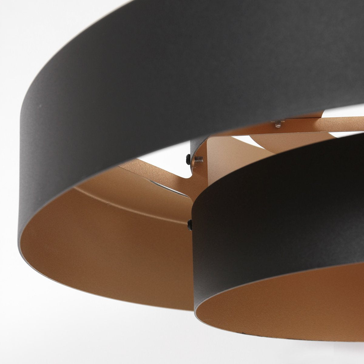 Anne Lighting Lampe pendante Flinter - Ø50 cm - Métal - E27 - Noir