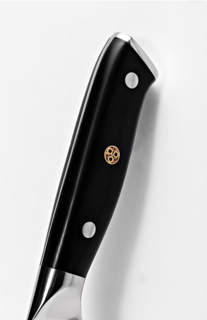 Couteau de chef VDN Elegance Damask 21 cm - manche noir, acier inoxydable