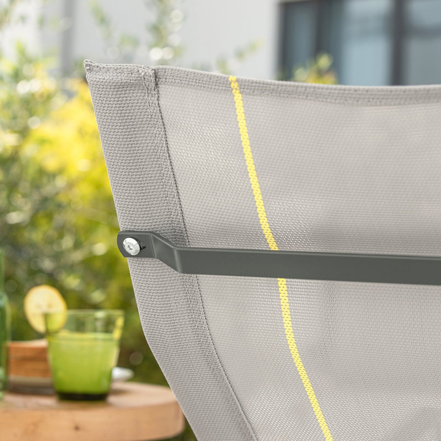 SoBuy Rocking Chair - avec Side Bag - max 120kg - 145x84x57cm