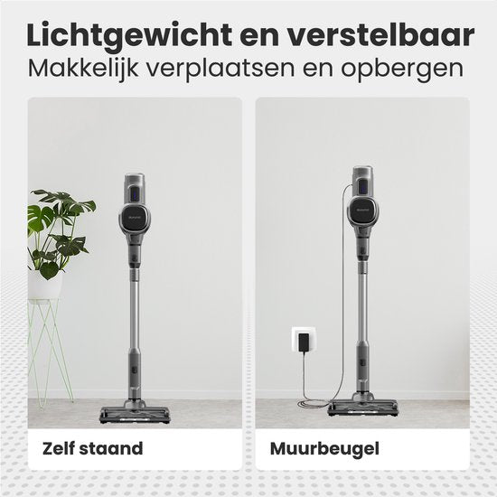 Auronic Stick hoover Cordless - Stick hoover autoportant - Sans sac - 220W - Aspirateur - Gris
