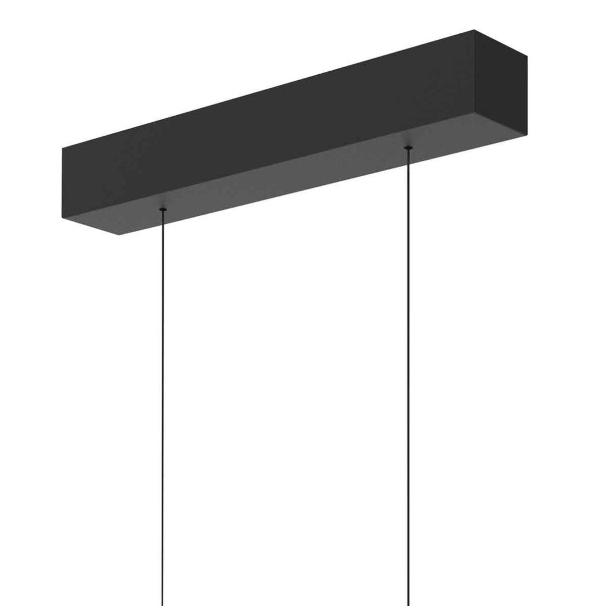 Steinhauer Bande LED Pendant Lamp - Black Metal - Design Lamp with Upper and Lower Light - Adjustable - Modern & Functional - 3-Light - 3800 Lumens