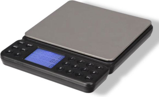 Perel Balance de précision, numérique, 0,1 g à 2 kg, fonction tare, arrêt automatique, écran LCD rétro-éclairé
