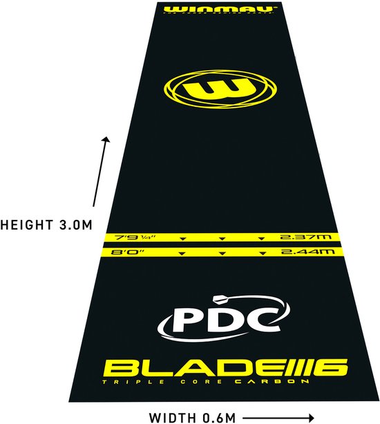 Tapis de fléchettes Winmau Pro Zone Essential en PVC