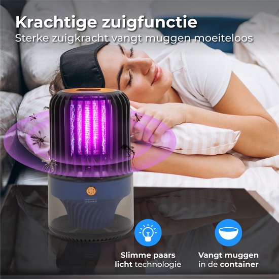 Nuvance - Lampe anti-moustiques - multicolore - 11x11x20 cm