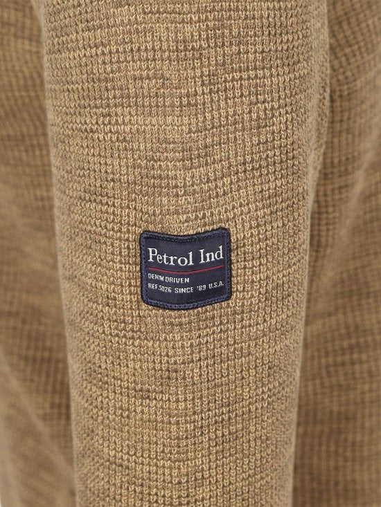 Petrol Industries - Gilet en maille pour homme Bristol - Marron - Taille XXXL