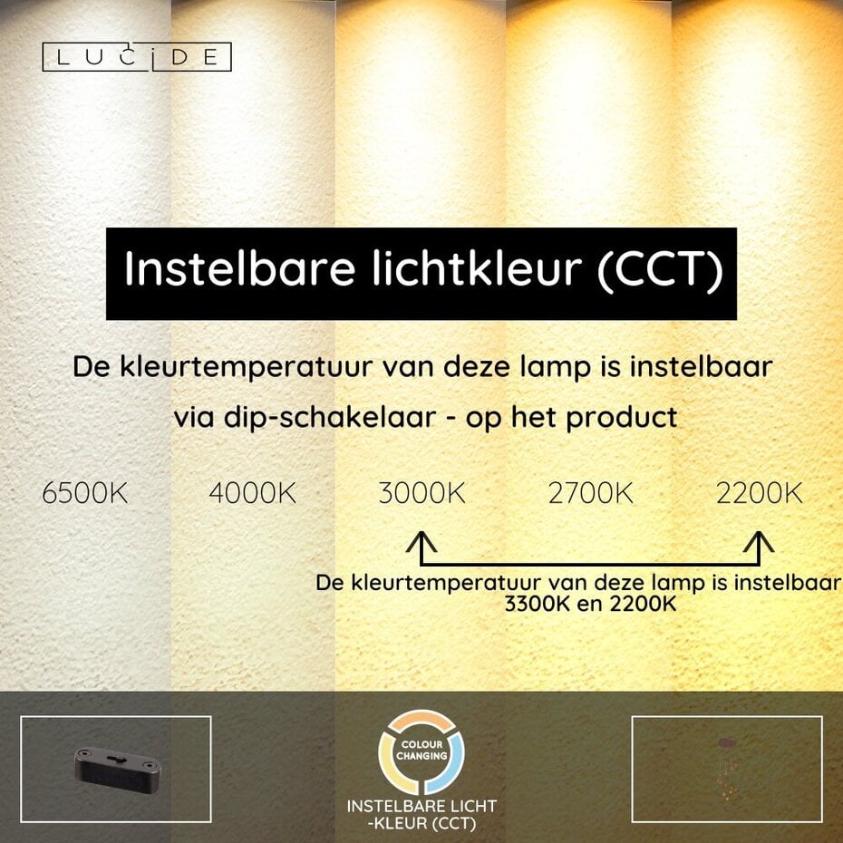Suspension Lucide Calina - LED - Intensité réglable - Ø 69,9 x 209,3 cm - Couleur café