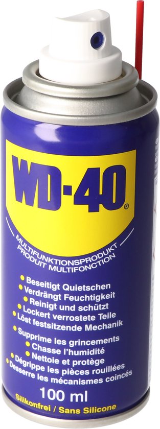 WD-40® Multi-Use Product Classic - Élimine l'humidité - Élimine les grincements et les craquements - Protège contre la rouille et la corrosion - Élimine les salissures - Sans silicone - 100 ml
