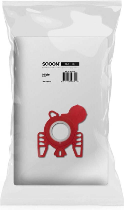 SQOON® Basic - Miele F/J/M 3D Hyclean - Sac d'aspirateur 10 pcs.