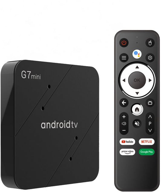 Tibagoods Mediaplayer - Android TV Box 4K HDR - Convient au streaming chromecast - Mediabox - TV Dongel - Boîte de streaming avec wifi - Créez votre SMART TV - Convient à tous les types d'applications de streaming