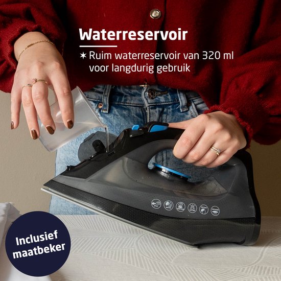 BREND BR-2232 Fer à vapeur sans fil avec base de chargement - Fonction vapeur verticale, anticalcaire et autonettoyante - Thermostat réglable - 200W