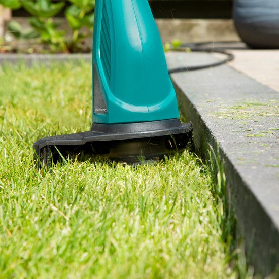 VONROC Coupe-herbe 300W - Diamètre de coupe Ø230mm - Bobine de fil de 4m incluse - Système Tap and Go