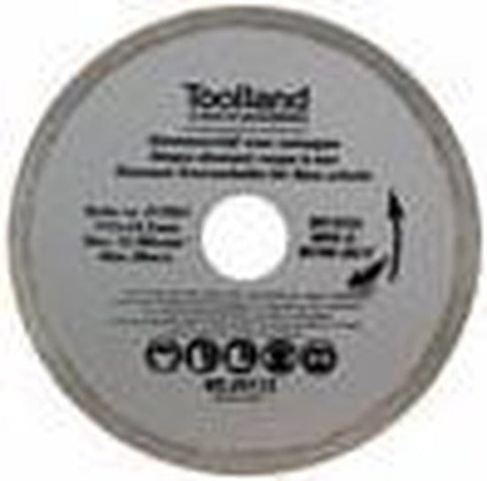 Toolland Meule diamantée, 180 mm, coupe humide, 8600 tr/min, 80 m/s, pour le granit, la pierre, la brique, le marbre
