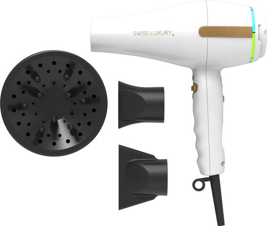 Solis Swiss Luxury 3800 Hairdryer - Sèche-cheveux - Blanc