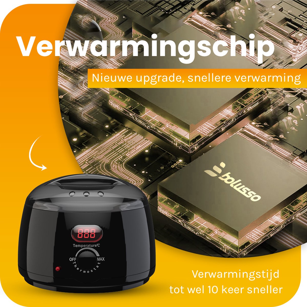 Appareil à cire Bolusso - Set d'épilation - NOUVEAU modèle - 5 sortes de haricots 500 grammes - 50 bâtonnets de cire - Afterwax gratuit - Chauffe-cire - Appareil d'épilation - Chauffe haricots de cire - Set d'épilation - Set de cire