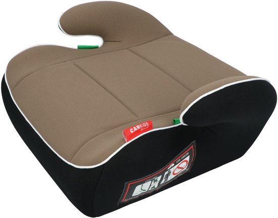 Rehausseur Carkids I-Size Sam - Conforme à la norme I-Size R-129 - Pour les enfants mesurant entre 125 et 150 cm – Housse amovible et lavable - Installation flexible - Taupe/Noir