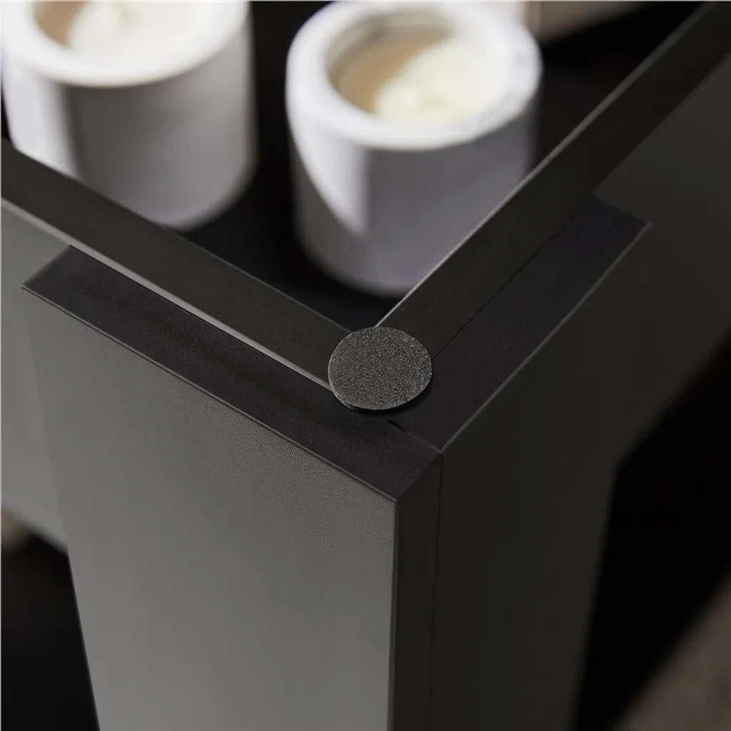 Table basse Yaheetech 120 x 59 cm - Noire - Table basse réglable avec espace de rangement et mécanisme de levage