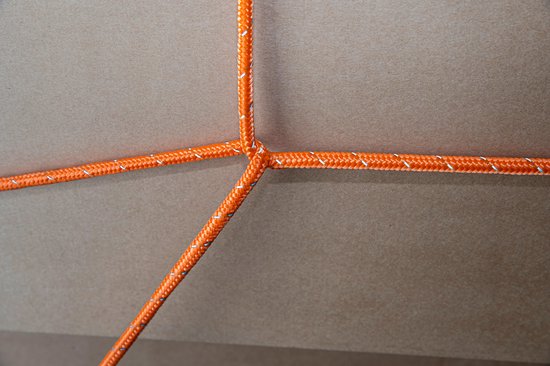 BLACK+DECKER Sangle d'arrimage avec rétracteur - Sangle d'arrimage 20 mètres - 6MM - Nylon - Orange