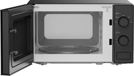 Tomado TMS2003B - Micro-ondes solo - 20 litres - 5 niveaux de puissance - 700 watts - Eclairage intérieur - Noir