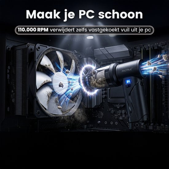 Souffleur d'air 110 000 tr/min - avec aspirateur à main - aspirateur pour voiture - aspirateur sans fil - ventilateur turbo - compresseur d'air pour ordinateur - souffleur d'air à batterie