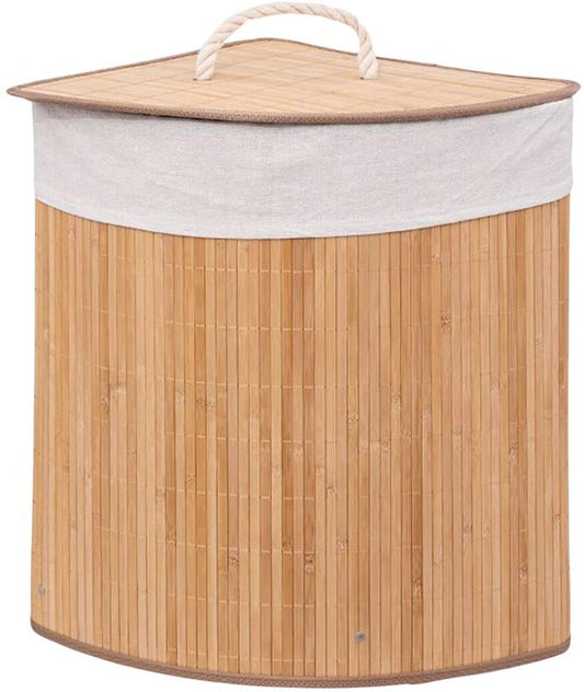 Panier à linge d'angle en bambou 48 litres - Laundry Basket Corner