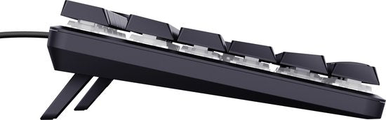 Trust GXT 866 Torix - Clavier gaming mécanique - RGB complet - Commutateurs blancs - PC/PS5 - Qwerty US - Noir
