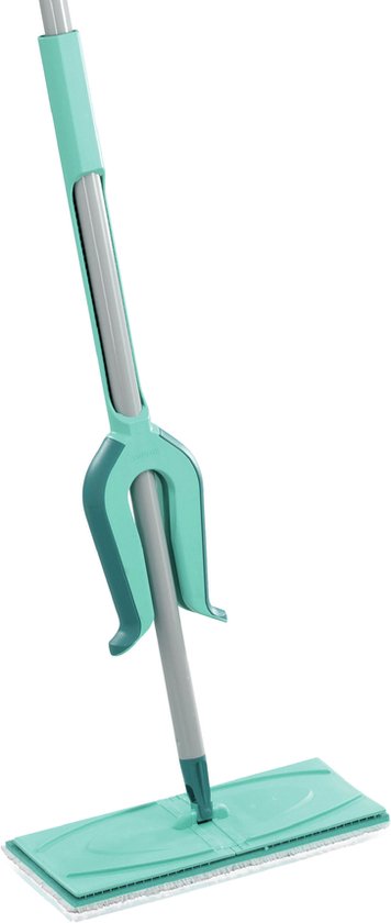 Racleur de sol Leifheit Picobello M Micro Duo avec manche - largeur de nettoyage de 33 cm - turquoise - gris