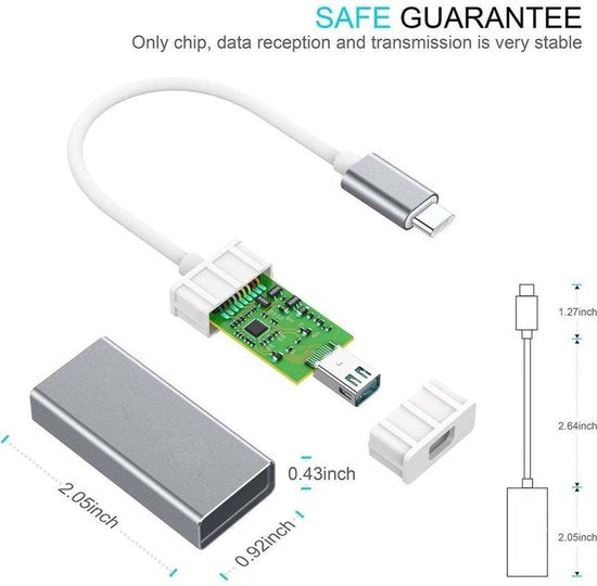 Garpex® Adaptateur USB C vers Mini DisplayPort - Câble USB 3.1 Type-C vers Mini DP