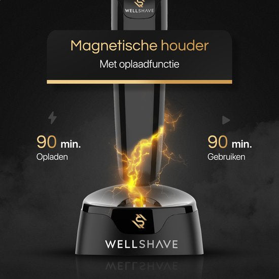 Wellshave 2 in 1 Bodygroomer Men - Tondeuse Multi pour le corps et la barbe - Tondeuse poils pubiens homme - Tondeuse corps homme - Tondeuse nez - Dual Groomer