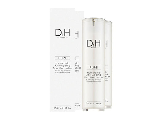 Skin Chemists Dr H Duo anti-âge à l'acide hyaluronique - 2 x 50 ml - Hydratant et rajeunissant