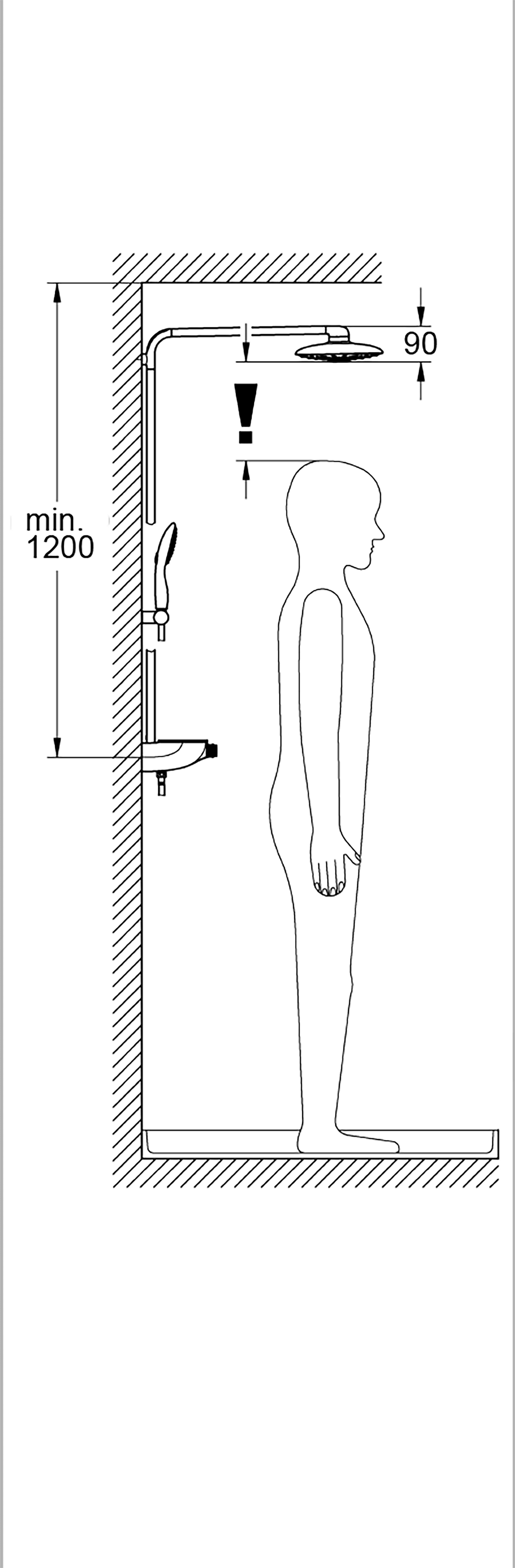 Système Grohe Rainshower SmartControl Duo - Douche à effet pluie 360 mm - Chromé