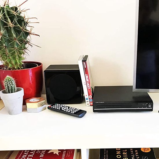 Lecteur DVD/CD FULL HD - Denver - Décodeur Dolby Digital avec HDMI Noir