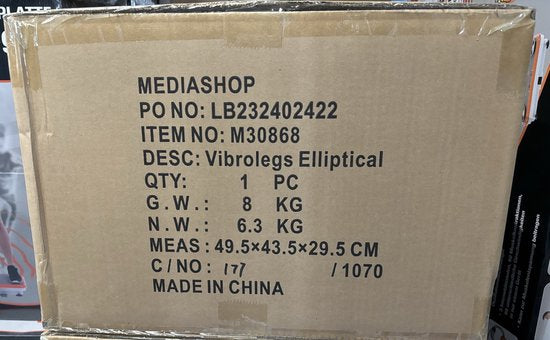 Mediashop VibroLegs Elliptical - Mini vélo d'appartement - vélo elliptique motorisé pour faire plus d'exercice tout en restant assis - vélo d'appartement pour le bureau à domicile et les loisirs