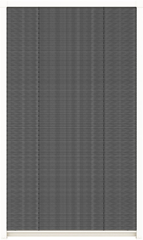 Livn plissehor raam Plus 100x155cm blanc - Convient pour les fenêtres et les lucarnes orientées vers l'extérieur - Montage sur le cadre - Largeur 35 cm raccourcissable, hauteur illimitée