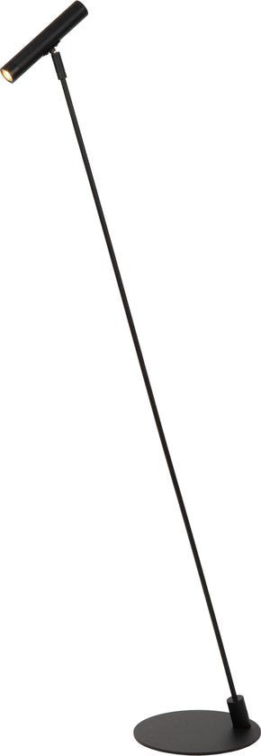 Lucide ALEC - Lampadaire - LED 3 StepDim - G9 - 1x3 W 2700 K - Anneaux interchangeables inclus - Noir