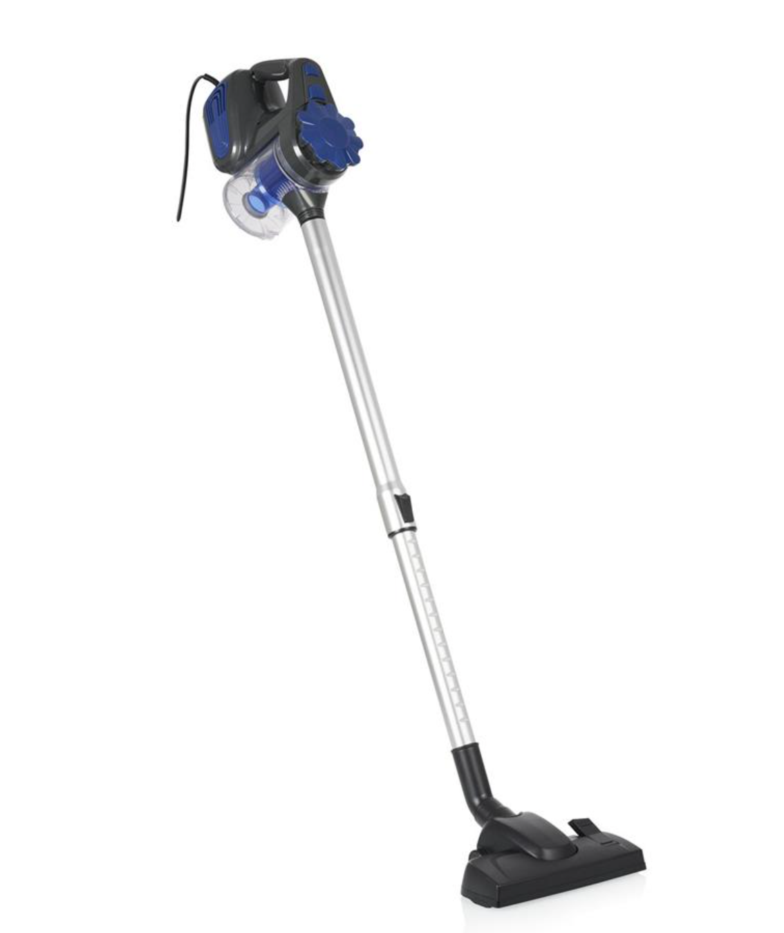 Aspirateur Princess Steel 339660 - Aspirateur à main 2-en-1 - 600 W - Aspirateur pour interstices - Cordon d'alimentation de 5 mètres - Bleu