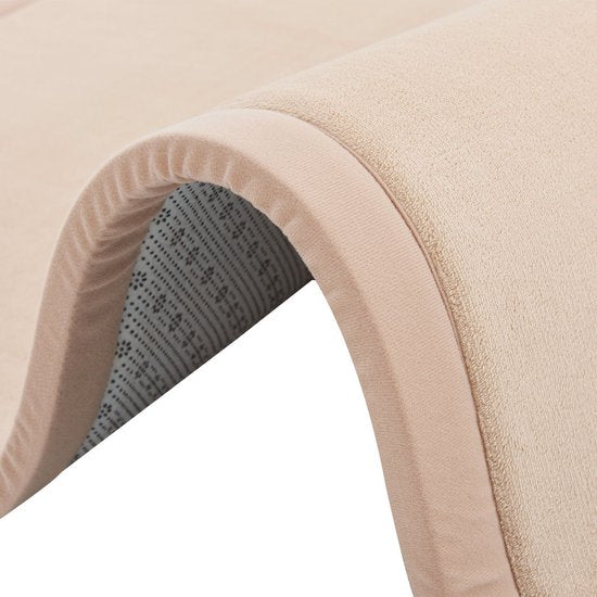 Tapis de jeu velouté / Tapis d'enfant Maila - 200 x 150 cm - Beige