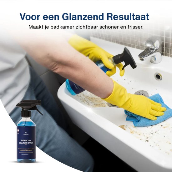 Nettoyant pour salle de bains en spray Samako – Élimine le calcaire et les résidus de savon – Pour les robinets, le carrelage, les parois de douche et les lavabos – Ne laisse pas de traces, sans agents agressifs