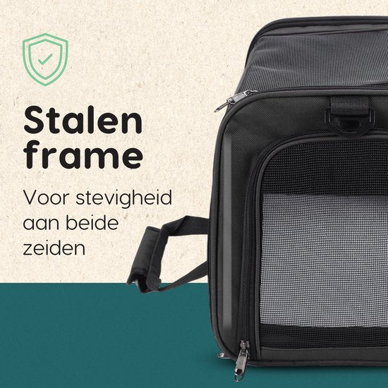Volcan Travel Bag Cat - Panier de voyage - Sac de transport pour chats - Boîte de transport avec Top Loader - Panier de transport Anthracite