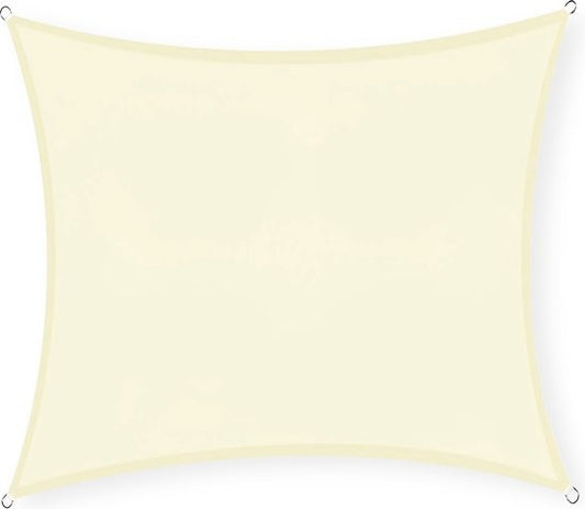 Goliving Shade Cloth - Store carré - Toile solaire - Bloque les rayons UV - 3,6 x 3,6 mètres - Blanc crème