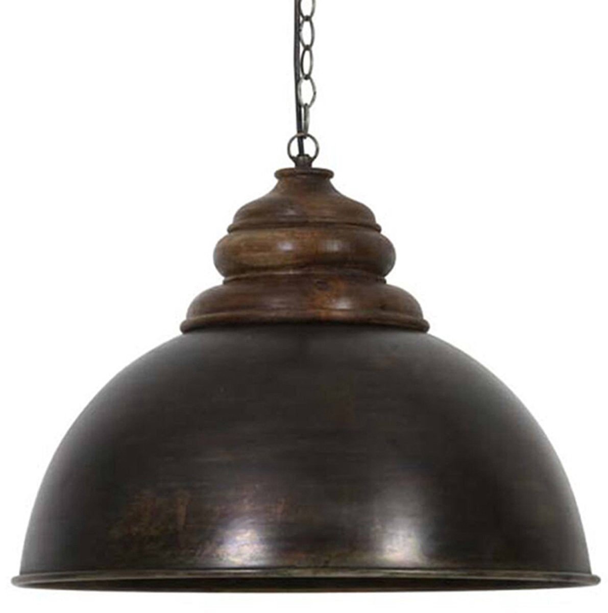 Light & Living Lampe pendante Leia - Noir - Ø52cm - Industriel et moderne