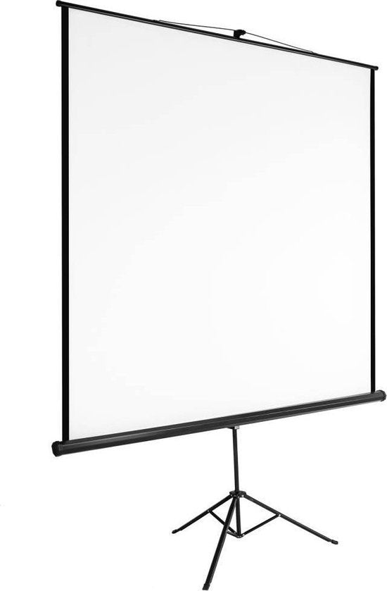 TecTake - Ecran de projection avec support 178 x 178 cm 402514