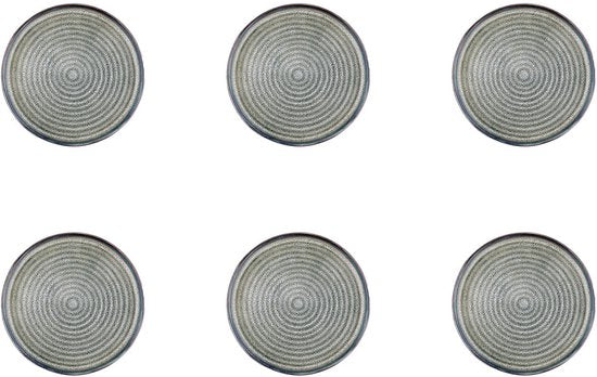 assiette ZEN Ø17cm - 6 pièces - Naturel