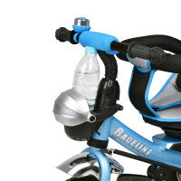 Spielwerk Tricycle avec Poign\u00e9e de Pouss\u00e9e \u2013 Panier Amovible Pare-soleil - Bleu