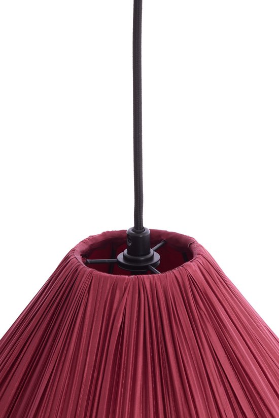 Light & Living - suspension - Verita - rouge - tissu - Ø 47 cm - E27 - 2993617