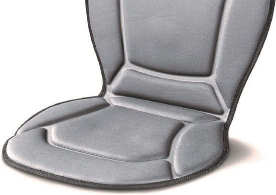 Beurer MG 155 Coussin de massage - Adapté à l'utilisation en voiture - . adaptateur voiture - 5 moteurs de vibration - Massage par vibration - Chauffage - 3 Zones - 2 Niveaux d'intensité