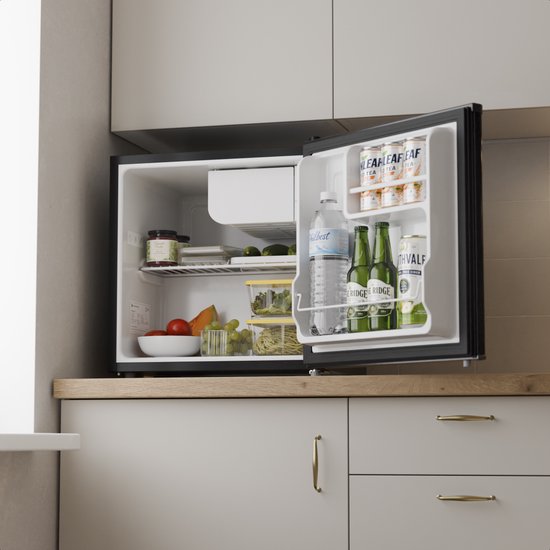 Mini-réfrigérateur KitchenBrothers - 43 L - Petit réfrigérateur - Minibar - Autonome - Frigo - Compact - Noir