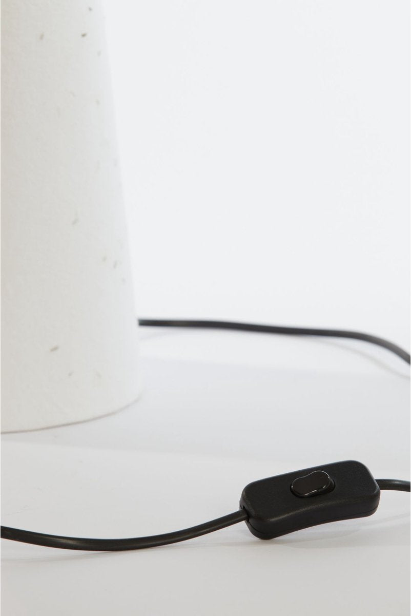 Light & Living Lampe à poser Raeni Ø20 cm - Moderne - Blanc