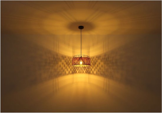 Lampadaire GINA Metal 151.0cm Matt Black | Bamboo E27 1-Light