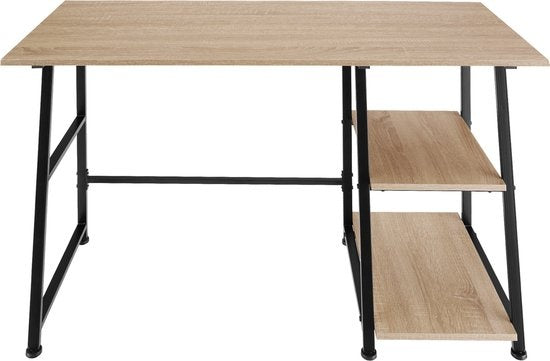 tectake® - Bureau Paisley 120x50x73,5cm - indrustrie - brun clair - 404697